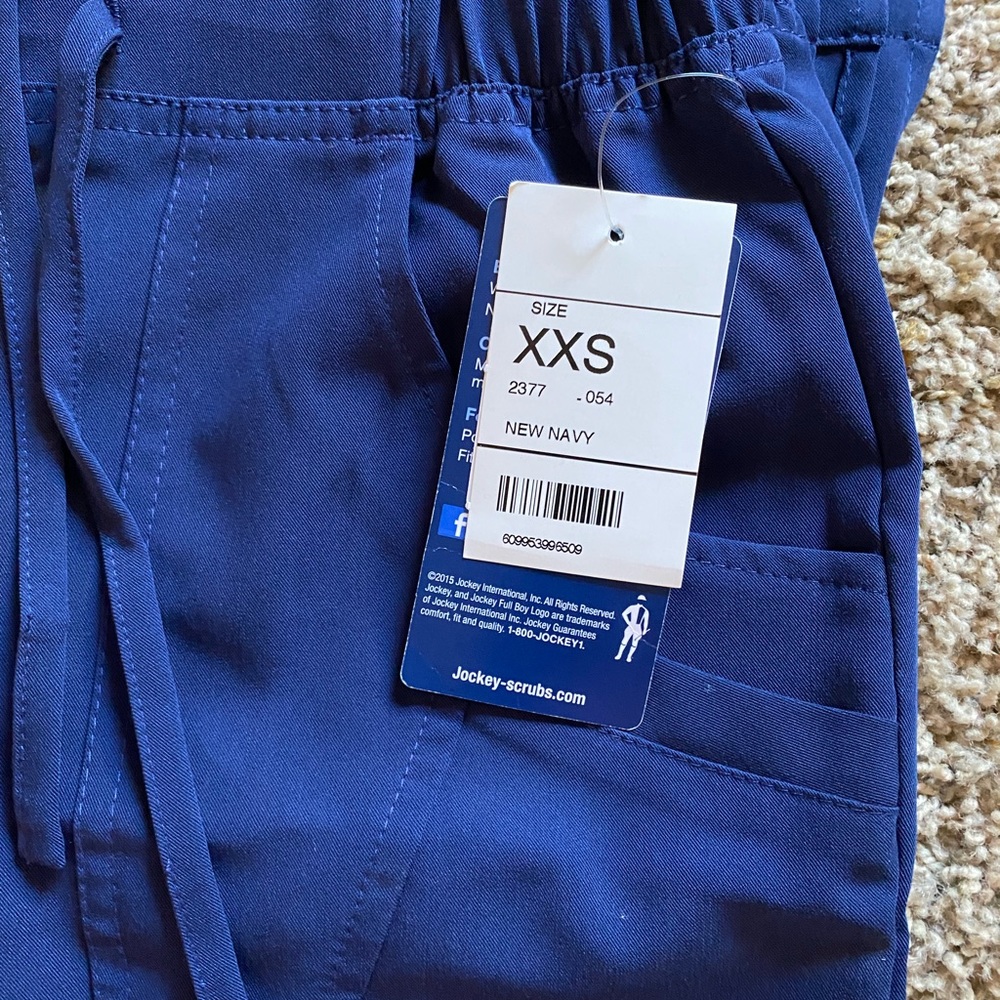 XXS navy blue Jockey scrub pants